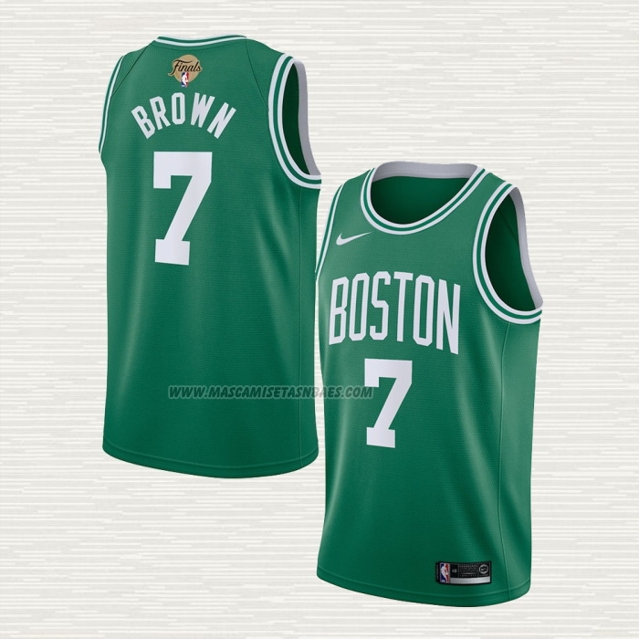 Camiseta Jaylen Brown NO 7 Nino Boston Celtics Icon 2024 Verde